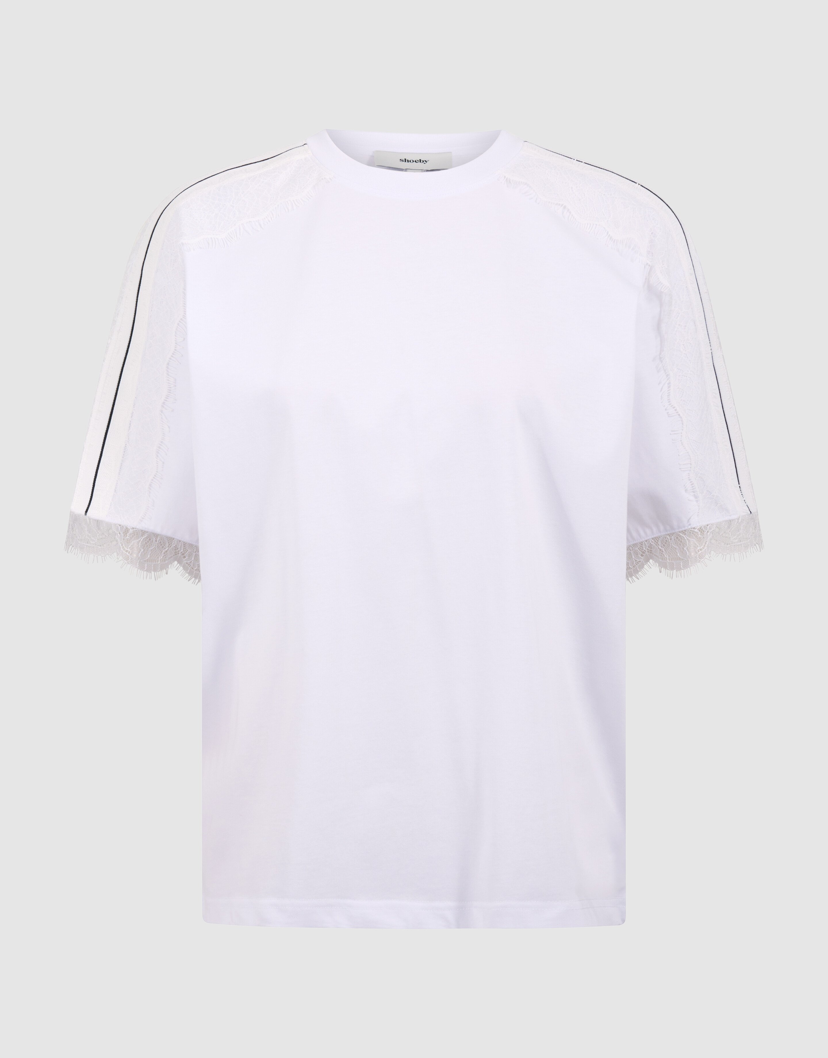 Kanten T-shirt Wit SHOEBY WOMEN