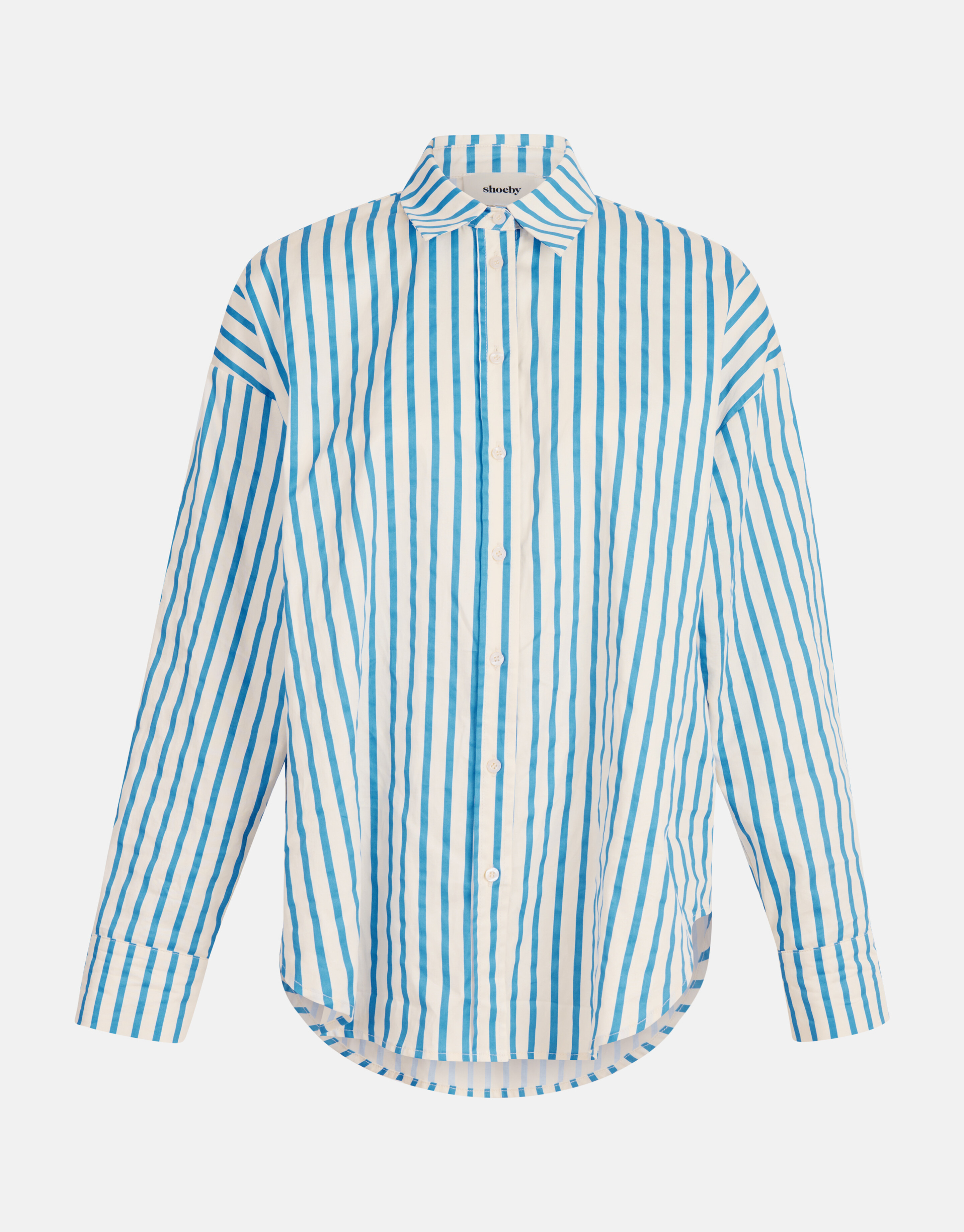 Pinstripe Blouse Blauw SHOEBY WOMEN