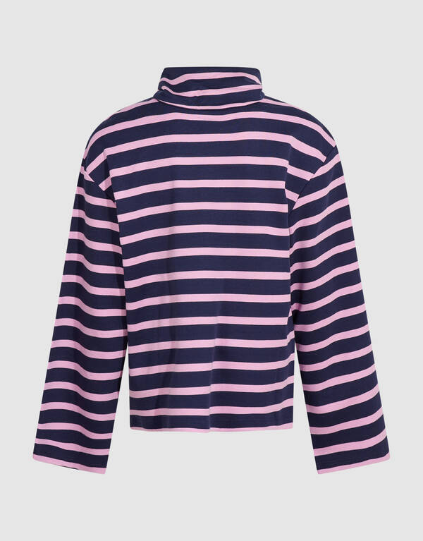Wrap Gestreepte Longsleeve Donkerblauw SHOEBY GIRLS