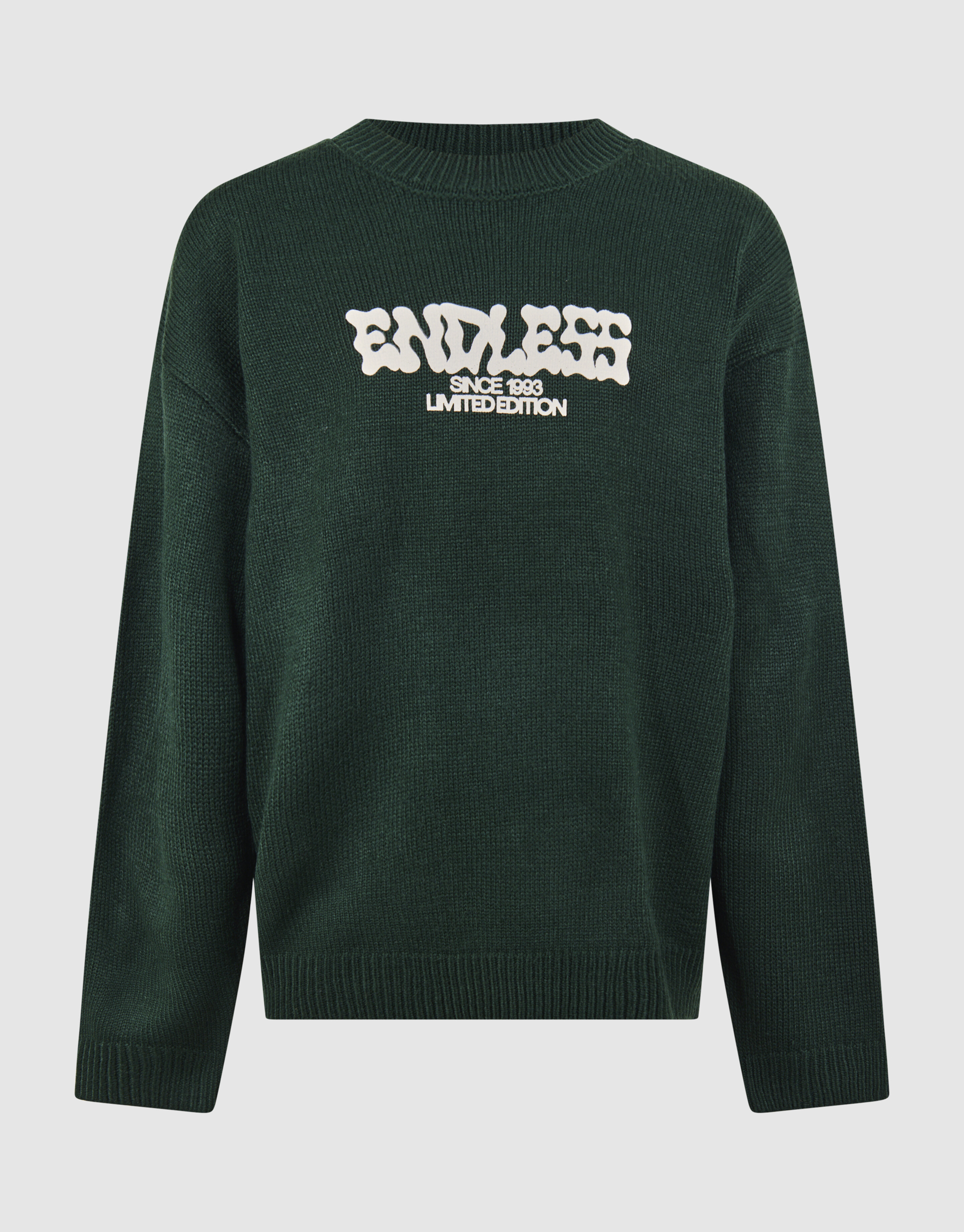 Endless Artwork Sweater Donkergroen SHOEBY BOYS