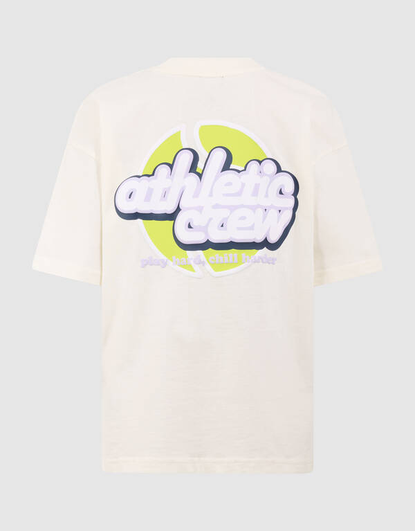 Athletic Artwork T-shirt Gebroken Wit SHOEBY BOYS