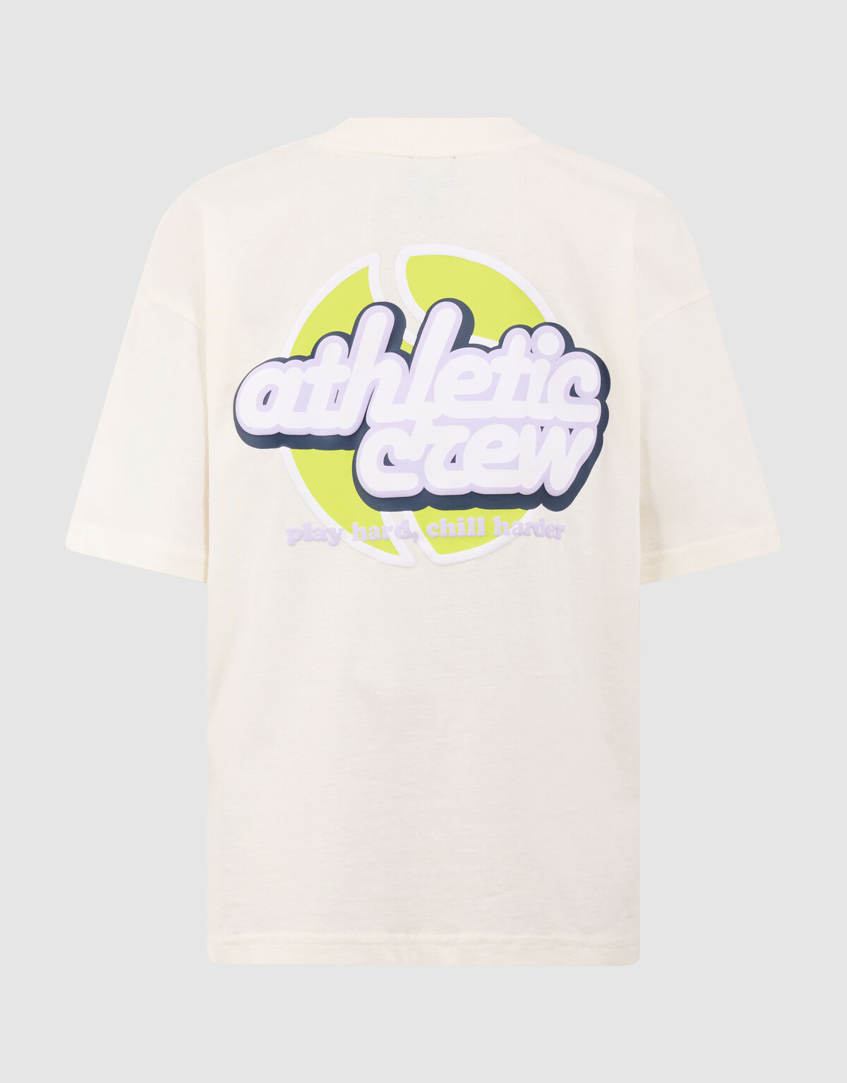 Athletic Artwork T-shirt Gebroken Wit SHOEBY BOYS