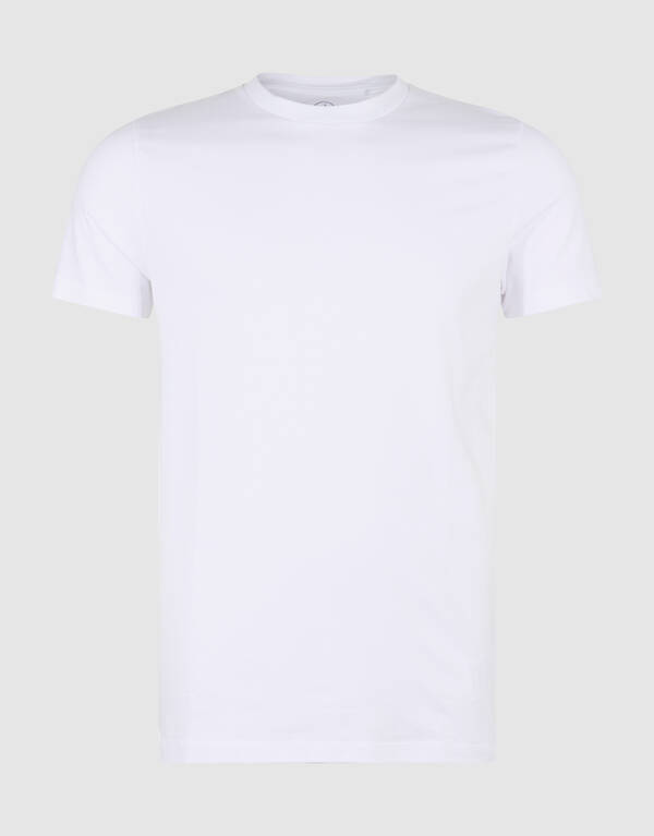 Basis T-shirt Wit SHOEBY MEN