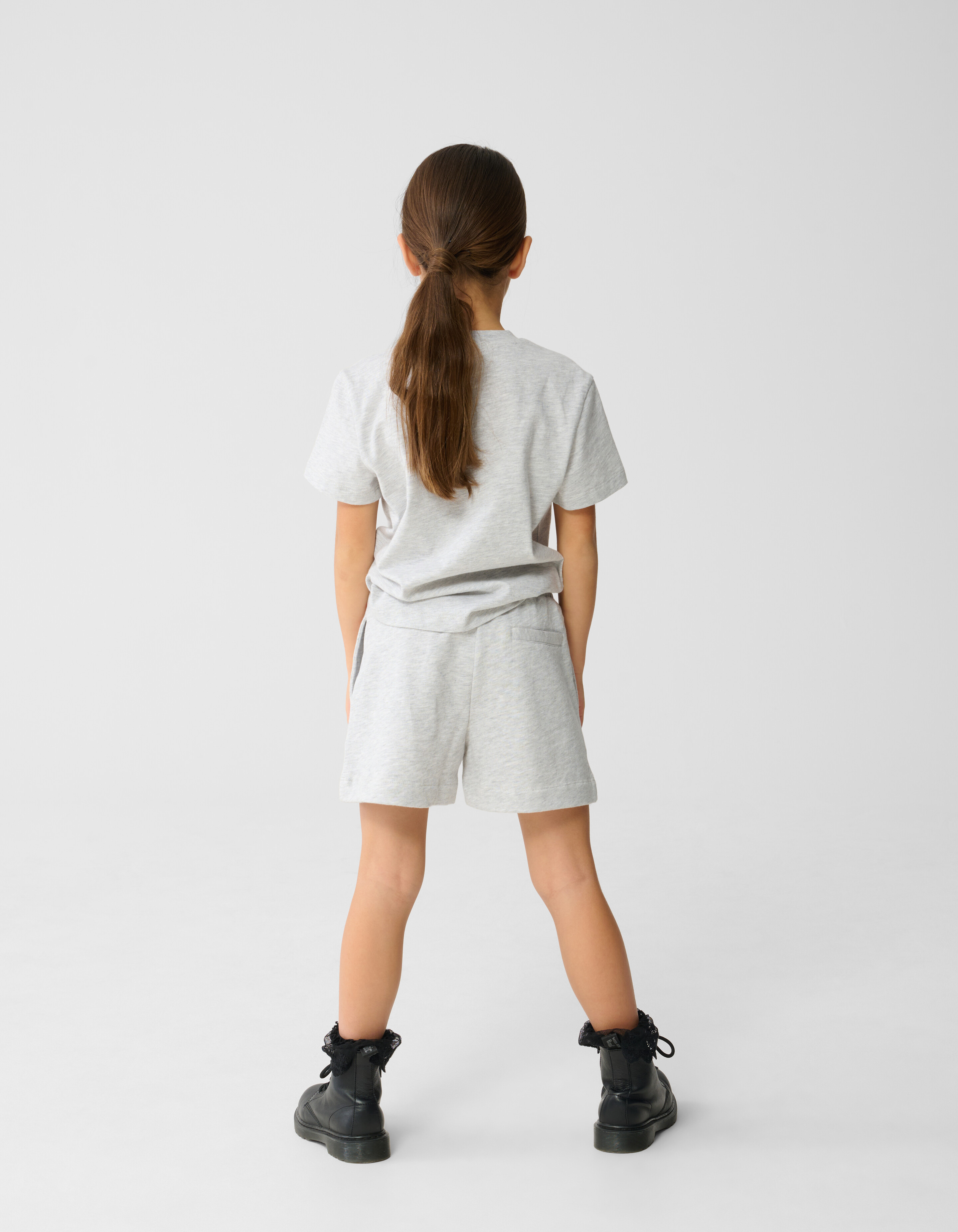 Heart Sweat Short Lichtgrijs SHOEBY GIRLS