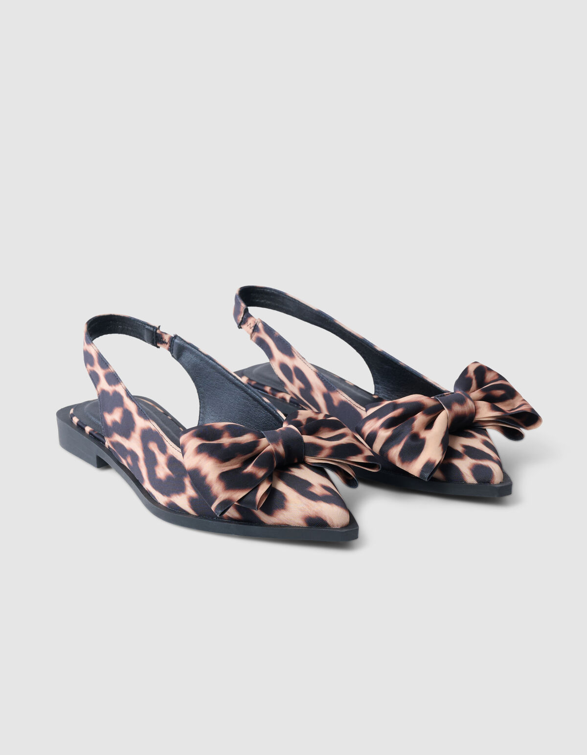 Leopard Strik Slingback Bruin SHOEBY SHOES