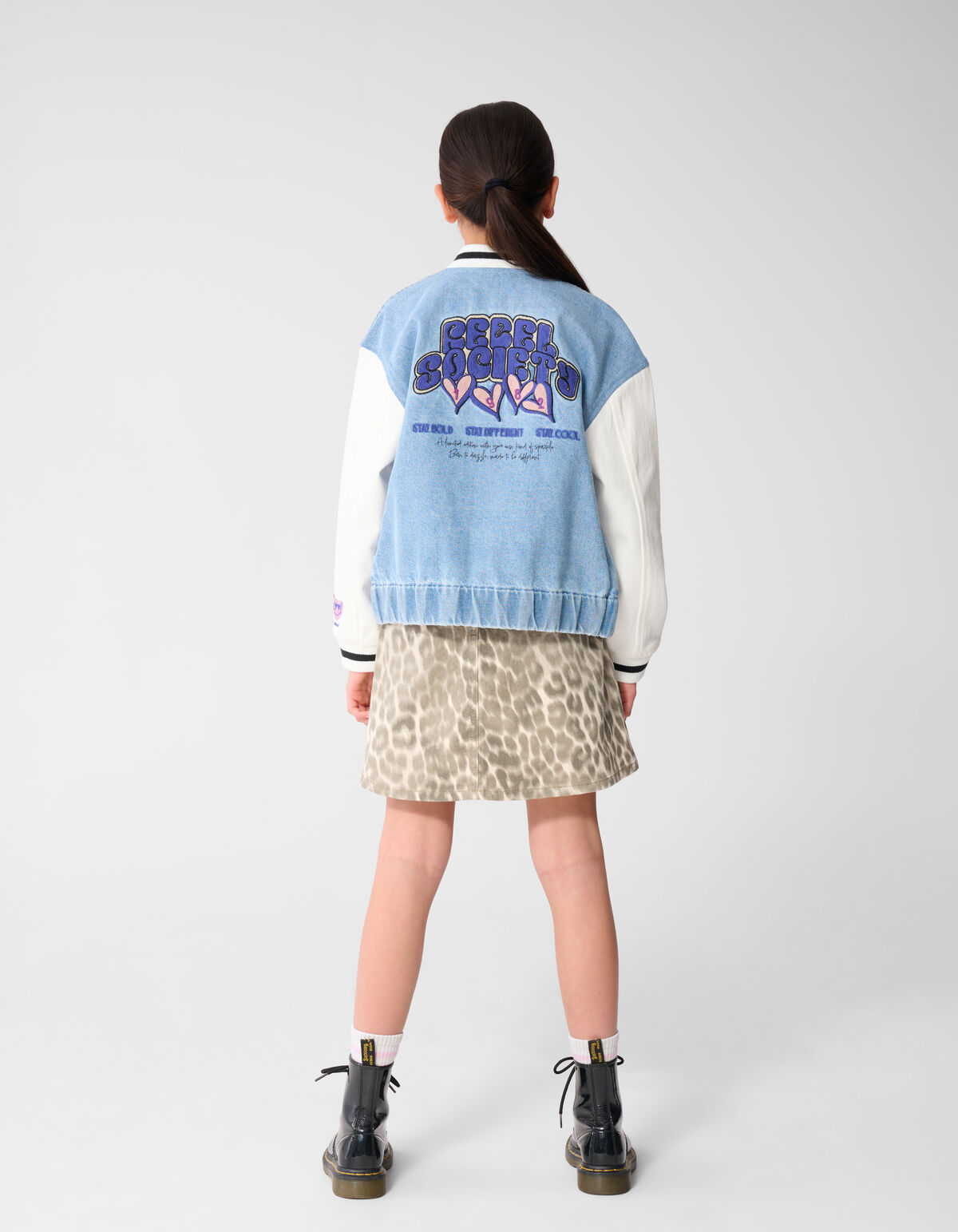 Pleated Leopard Mini Rok Lichtbruin SHOEBY GIRLS