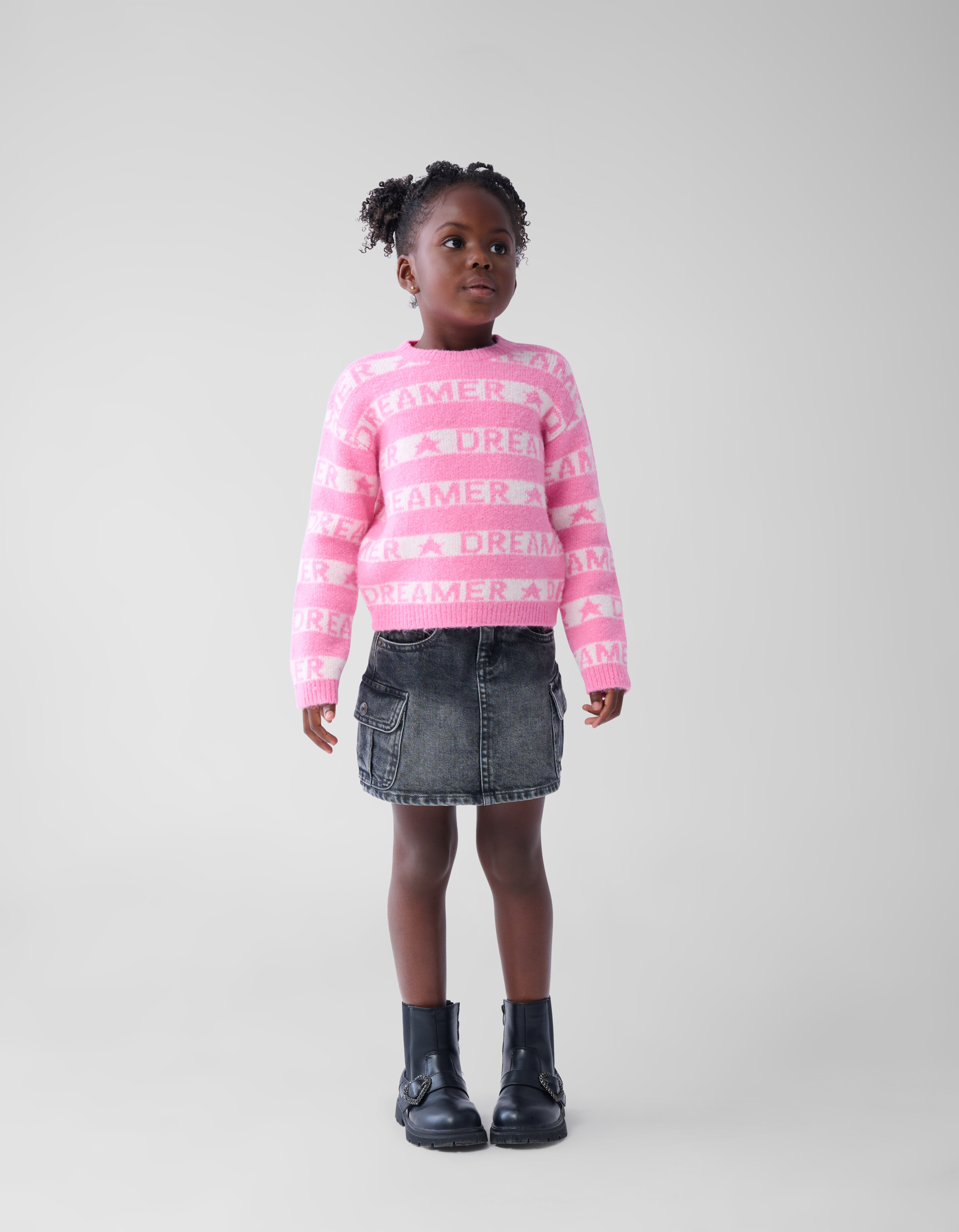 Printed Trui Lichtroze SHOEBY GIRLS