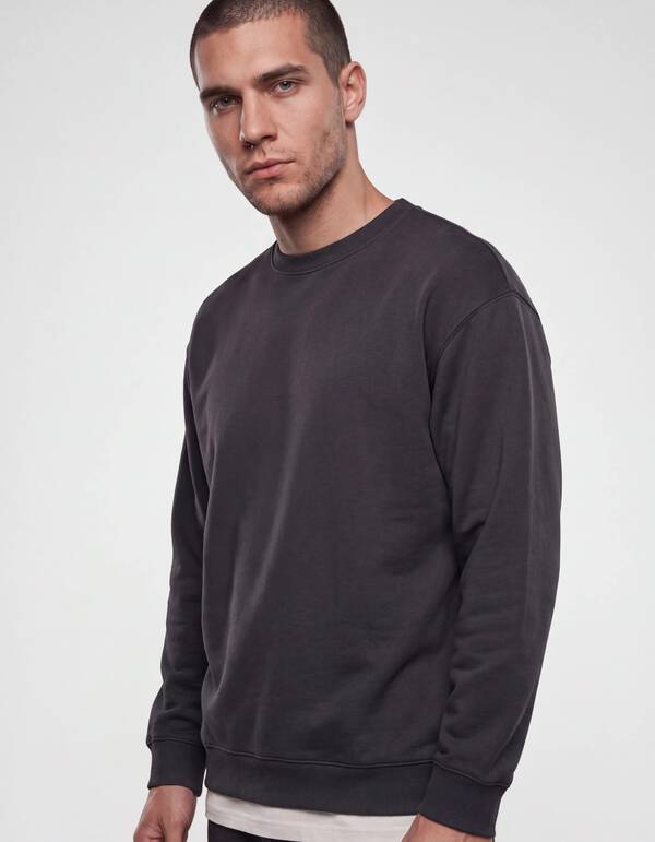 Crewneck Trui Donkergrijs SHOEBY MEN