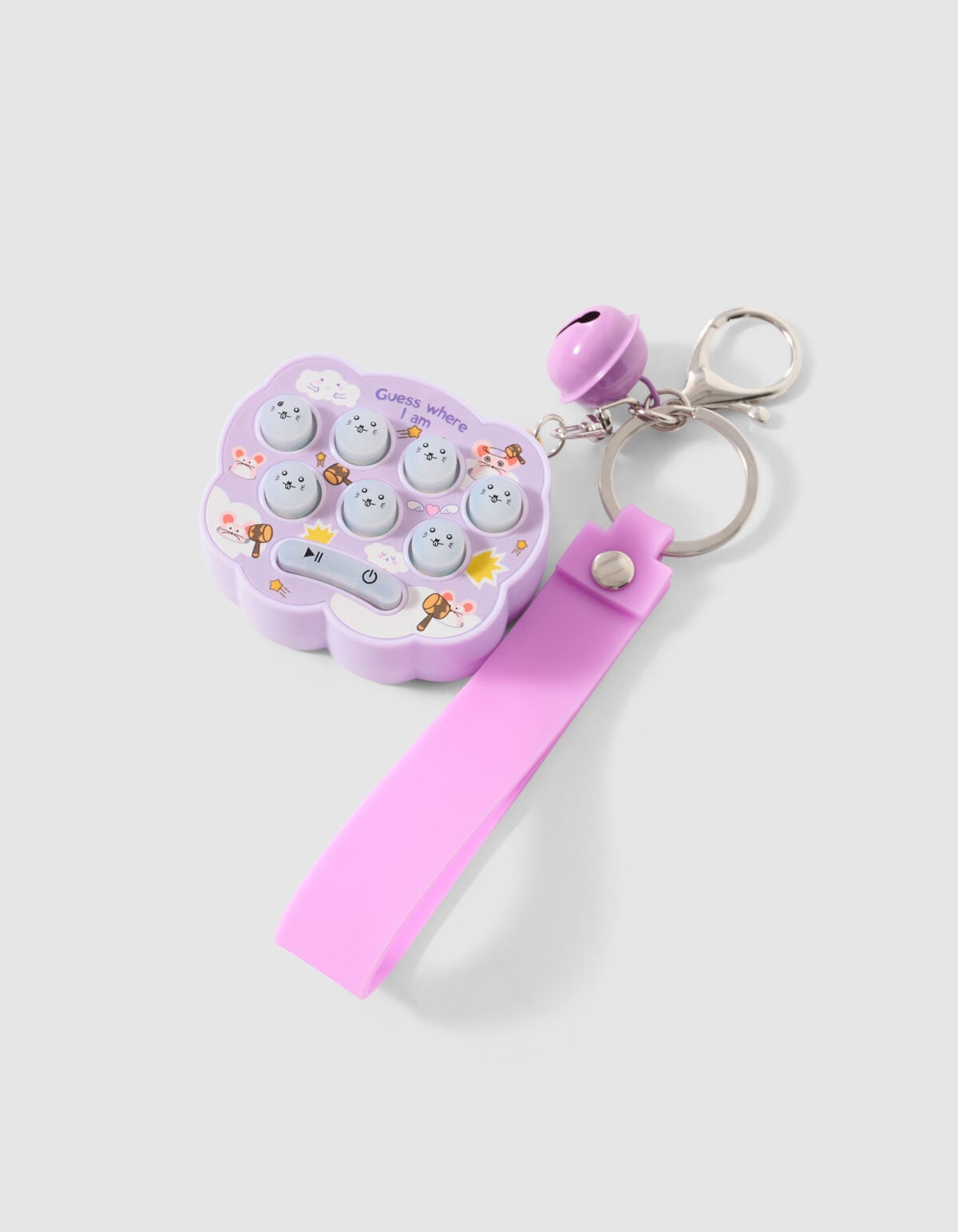 Happy Pop-it Sleutelhanger Paars SHOEBY ACCESSOIRES