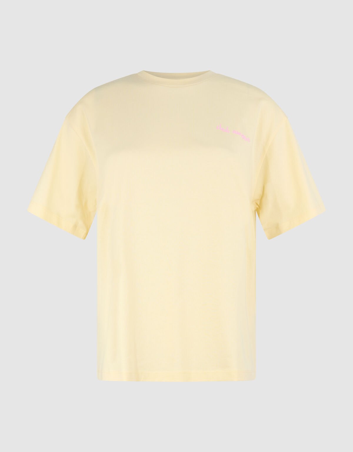 Cocktail Artwork T-shirt Lichtgeel SHOEBY WOMEN