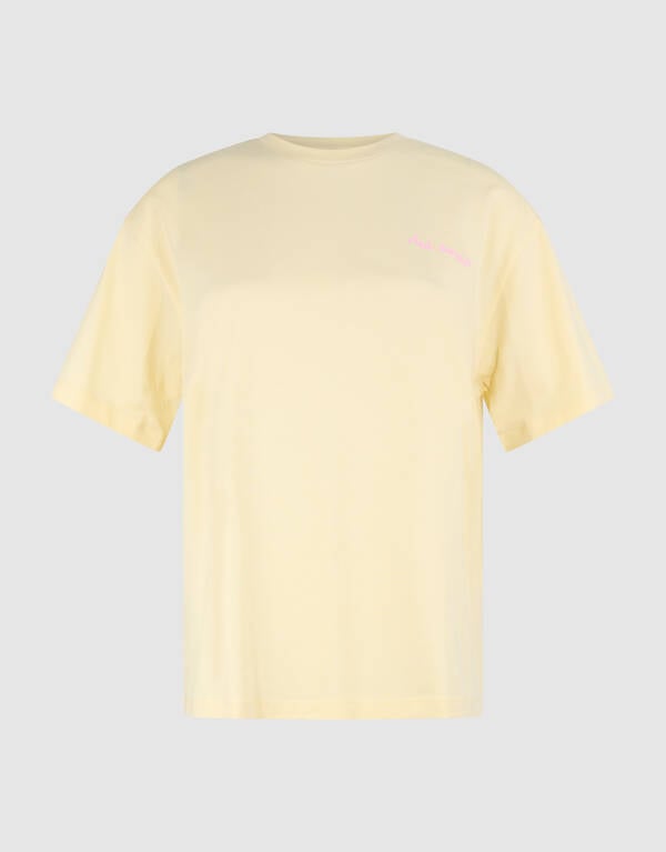 Cocktail Artwork T-shirt Lichtgeel SHOEBY WOMEN