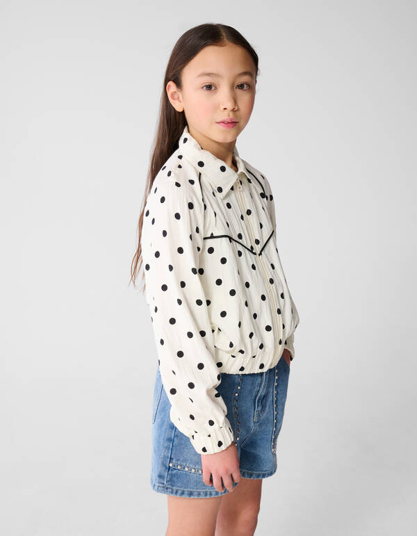 Polkadot Jack Gebroken Wit SHOEBY GIRLS