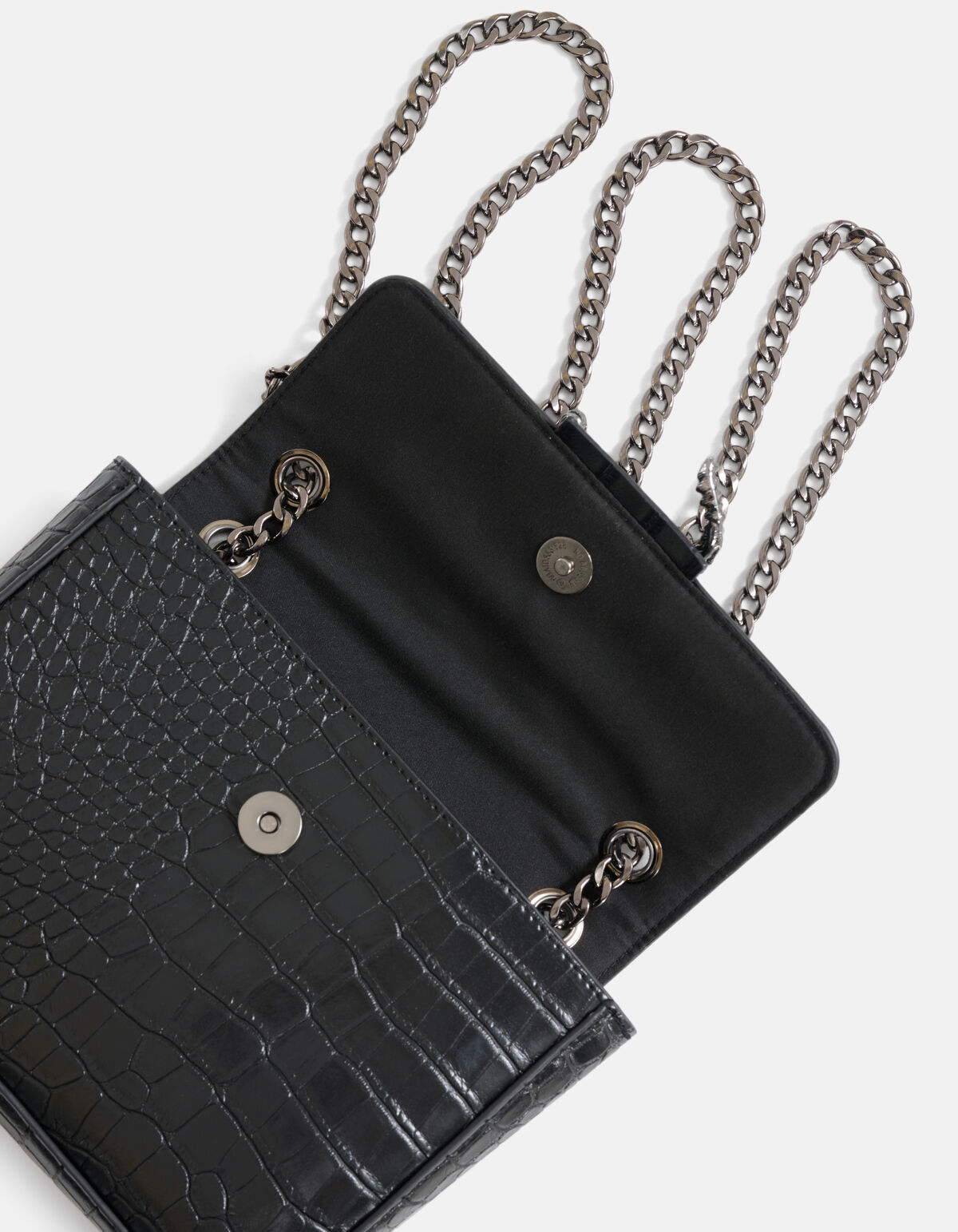 Croco Tas Zwart SHOEBY ACCESSOIRES