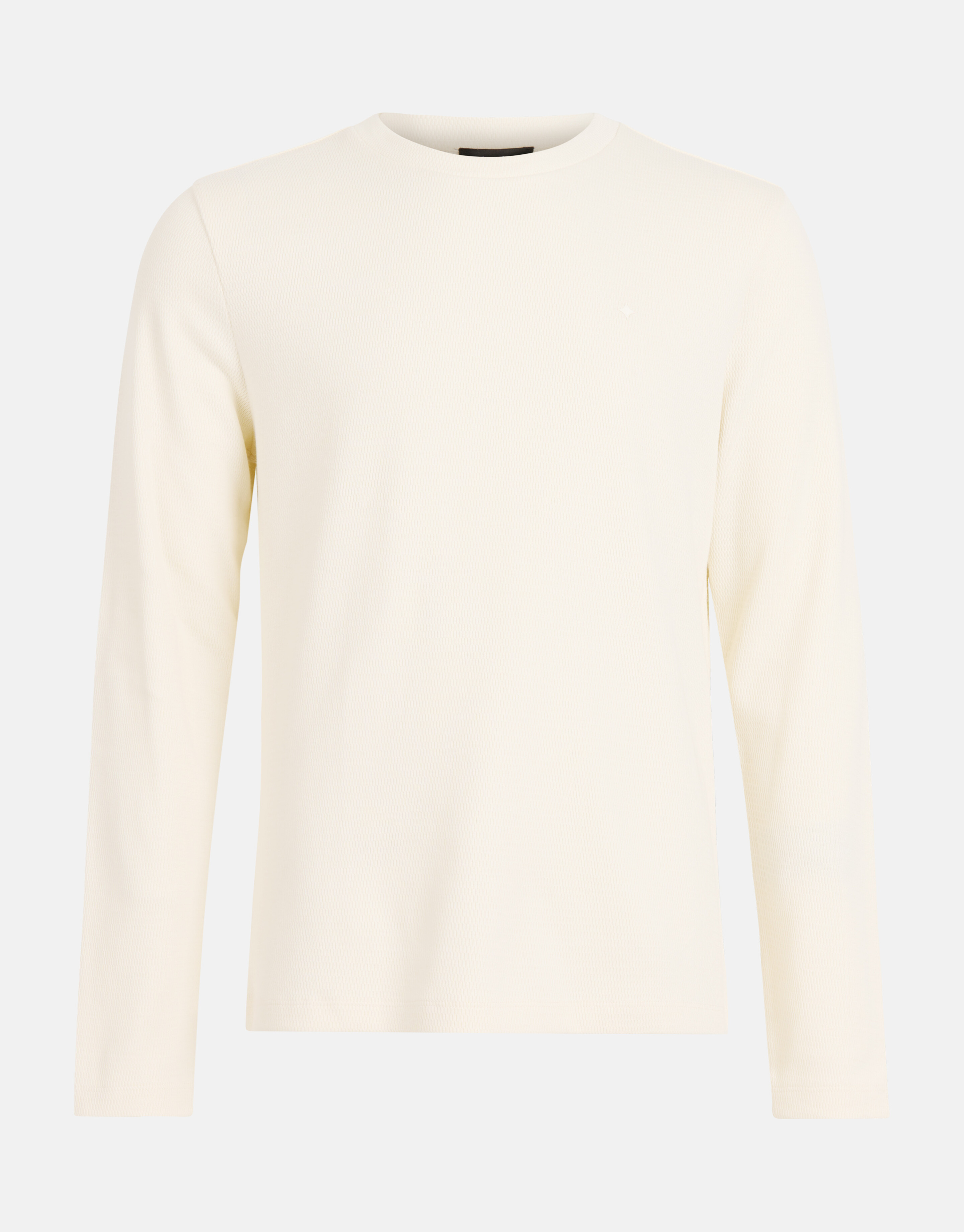 Structuur Longsleeve Gebroken Wit SHOEBY MEN