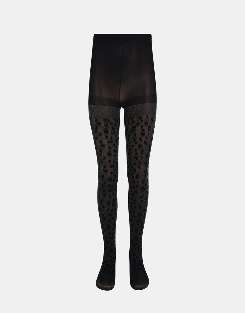 Flock Leopard Glitter Panty