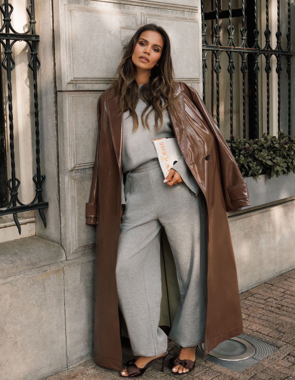 Sweat Jogger Broek Lichtgrijs By Monica SHOEBY WOMEN