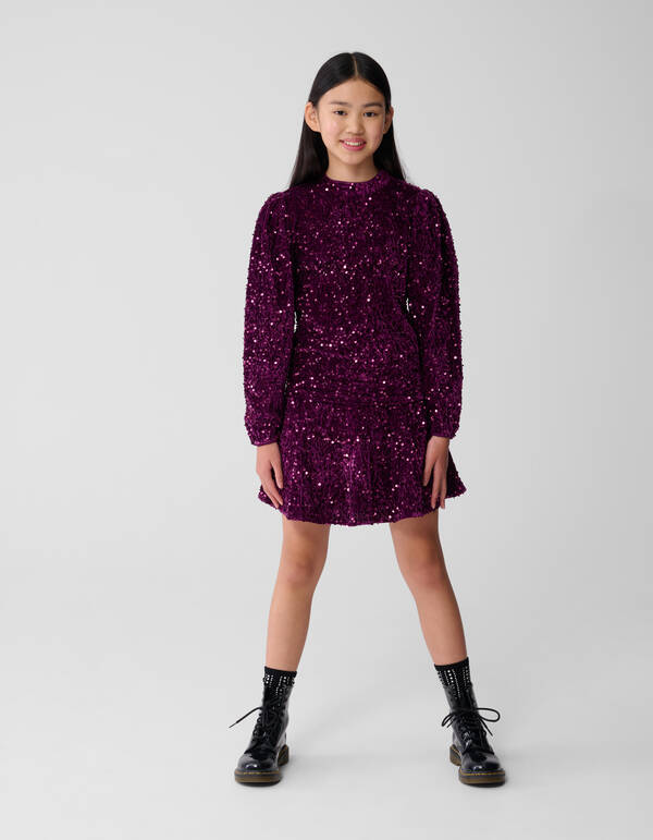 Sequin Top Donkerroze SHOEBY GIRLS