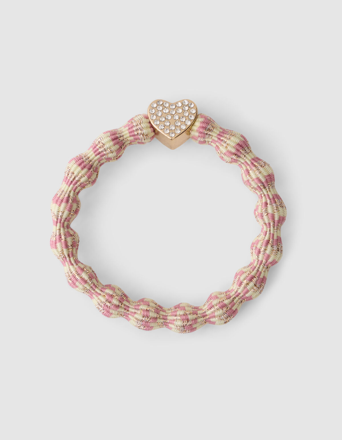 Wave Lurex Haarelastiek Lichtroze SHOEBY ACCESSOIRES