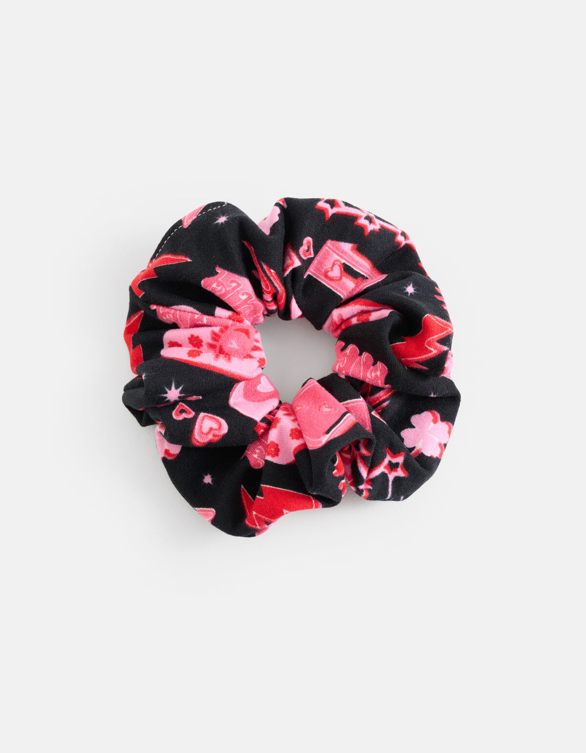 Printed Scrunchie Roze SHOEBY ACCESSOIRES