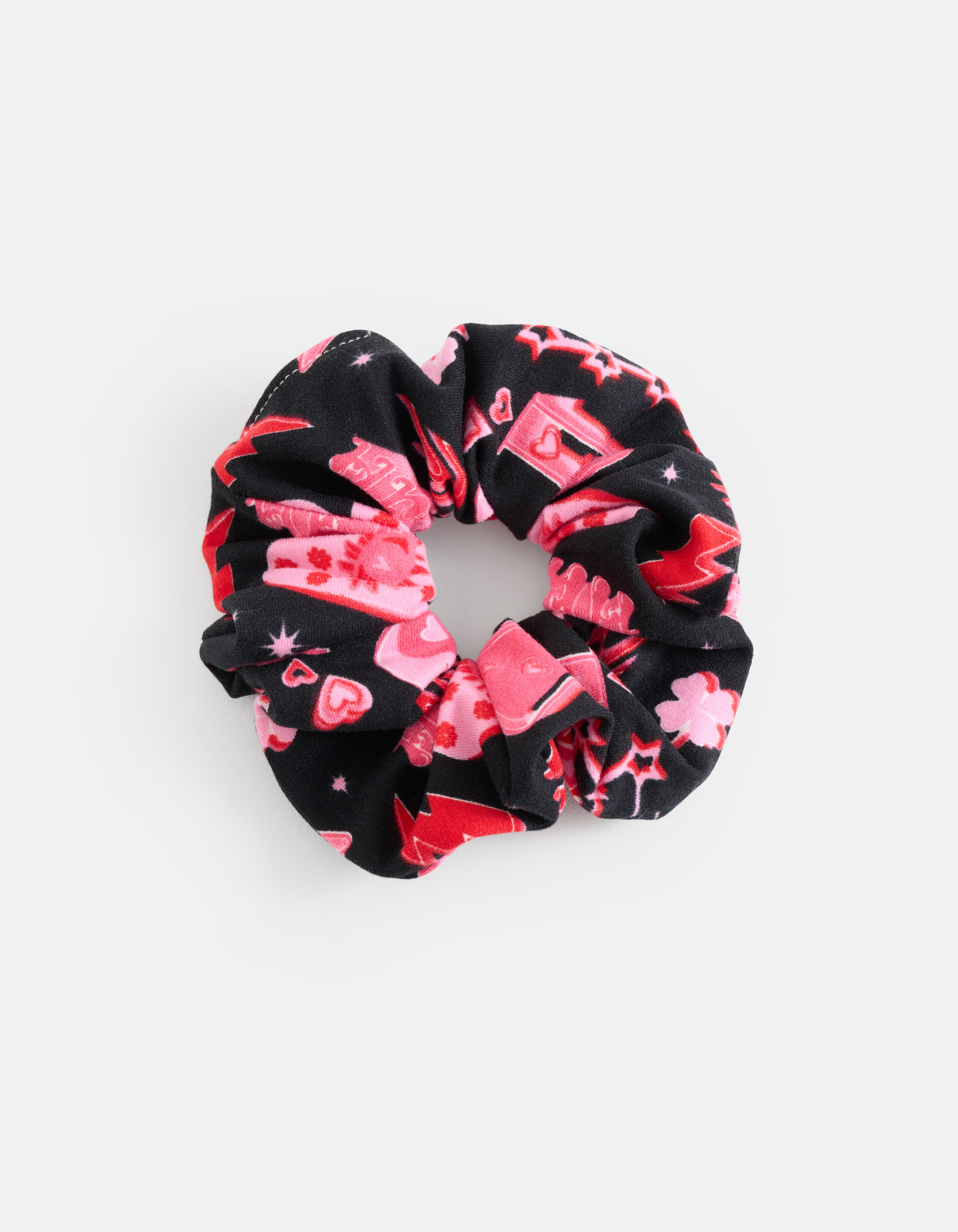 Printed Scrunchie Roze SHOEBY ACCESSOIRES