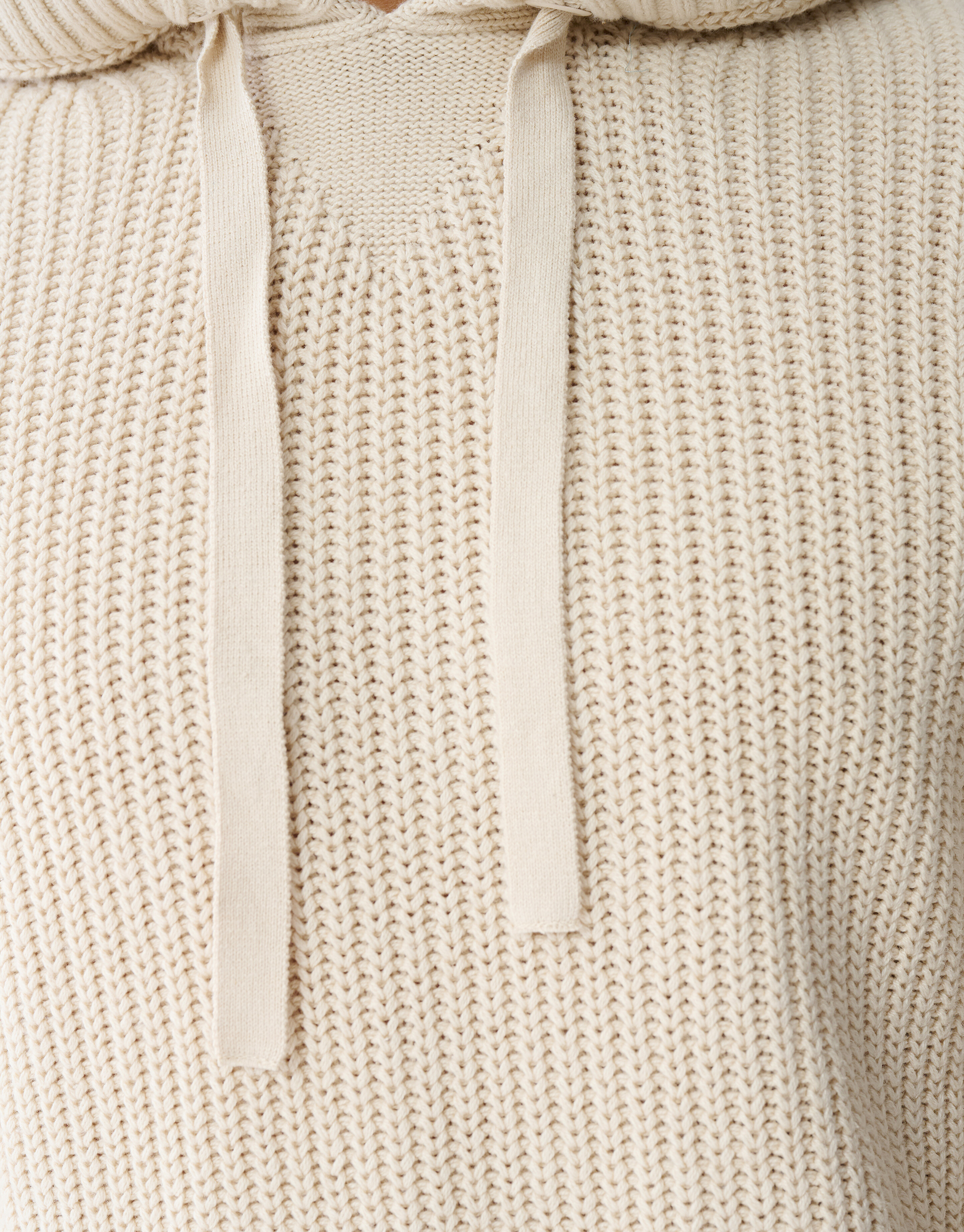 Knit Hoodie Gebroken Wit SHOEBY MEN