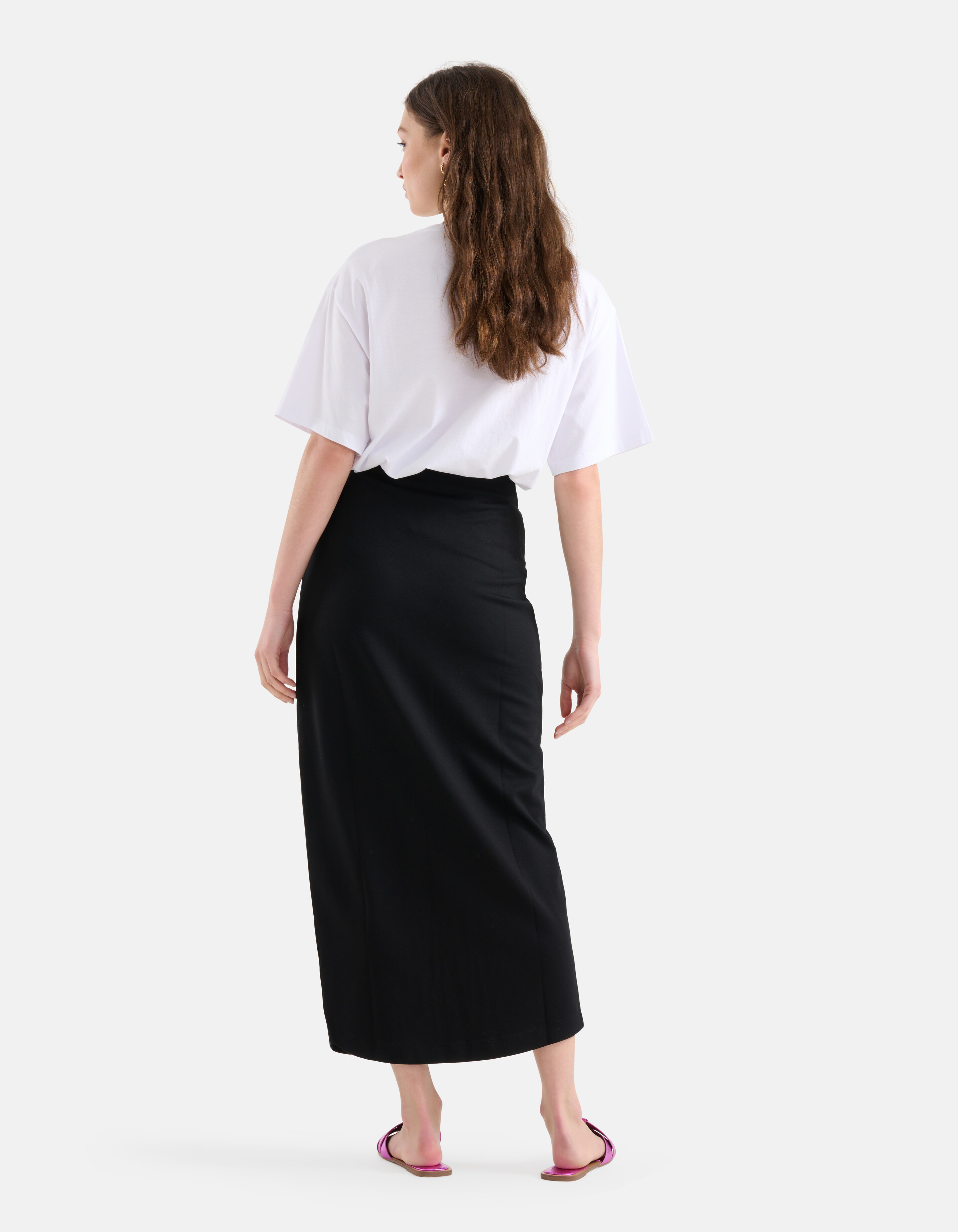 Knot Maxi Rok Zwart SHOEBY WOMEN