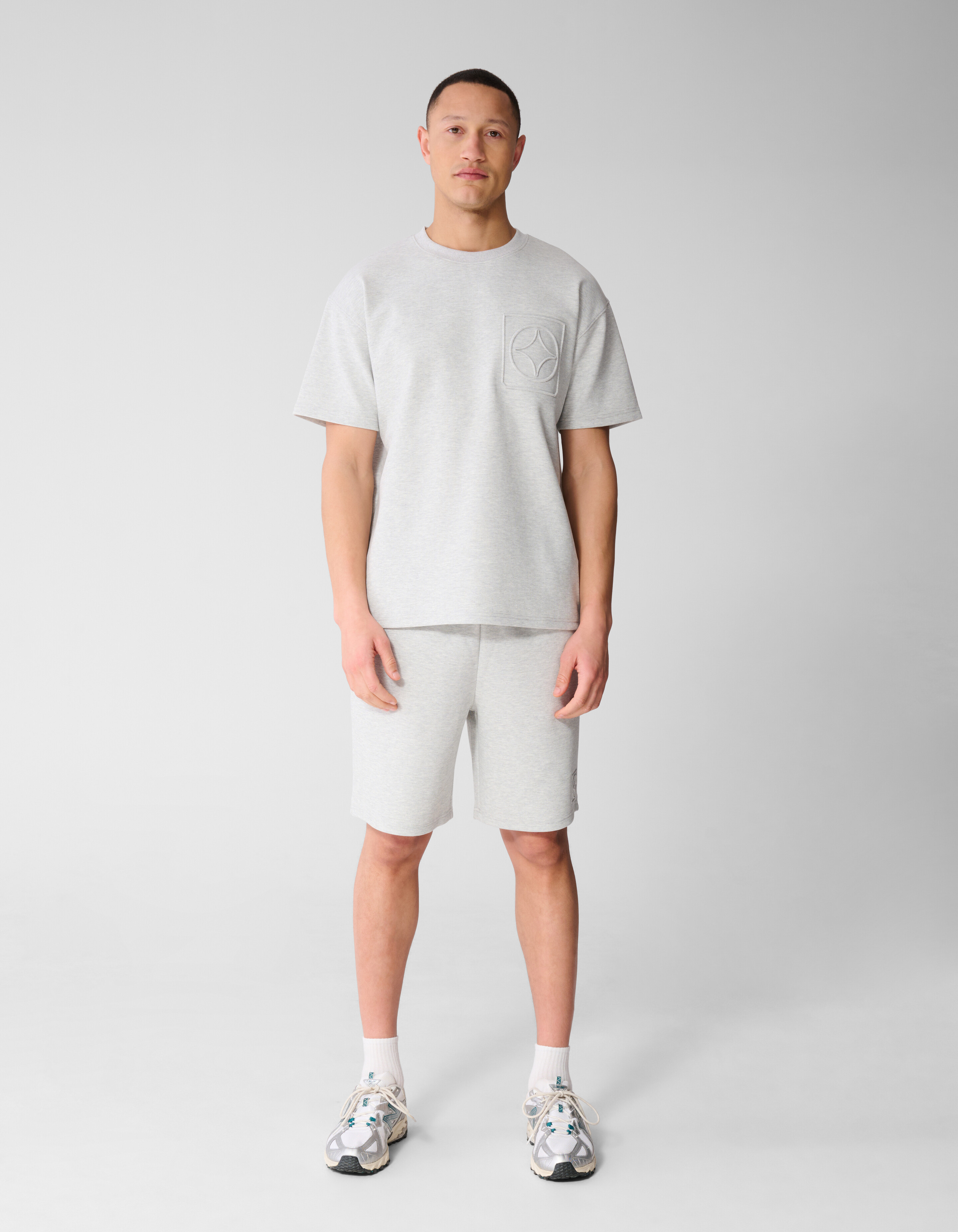 Logo Pocket T-shirt Lichtgrijs SHOEBY MEN