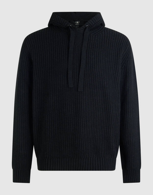 Gebreide Hoodie Zwart SHOEBY MEN