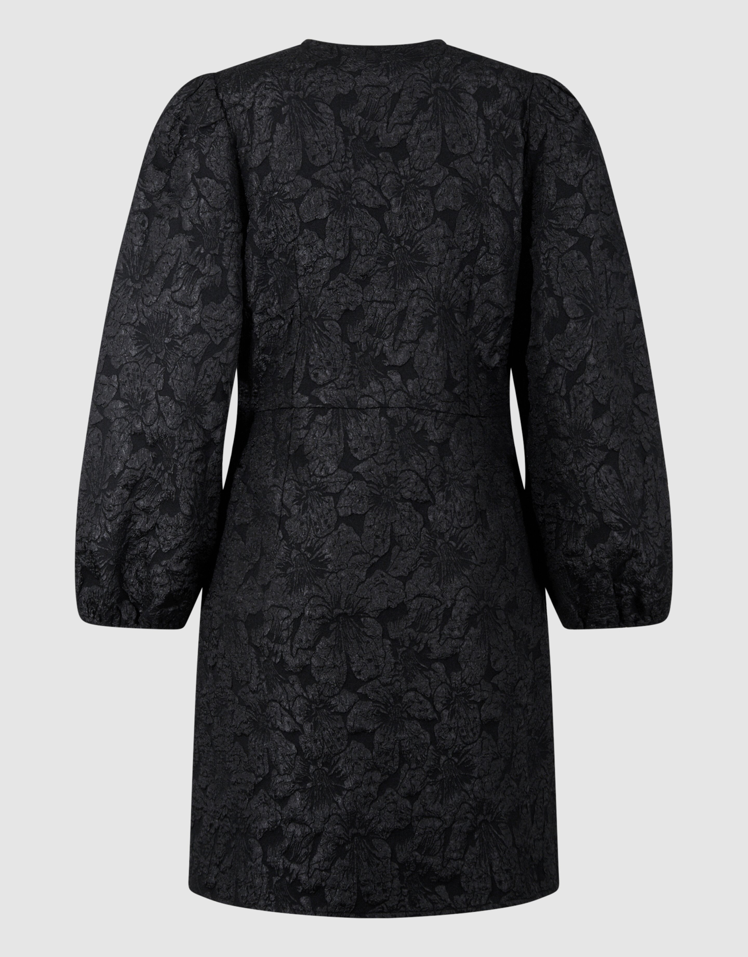 Jacquard Wrap Mini Jurk Zwart SHOEBY WOMEN