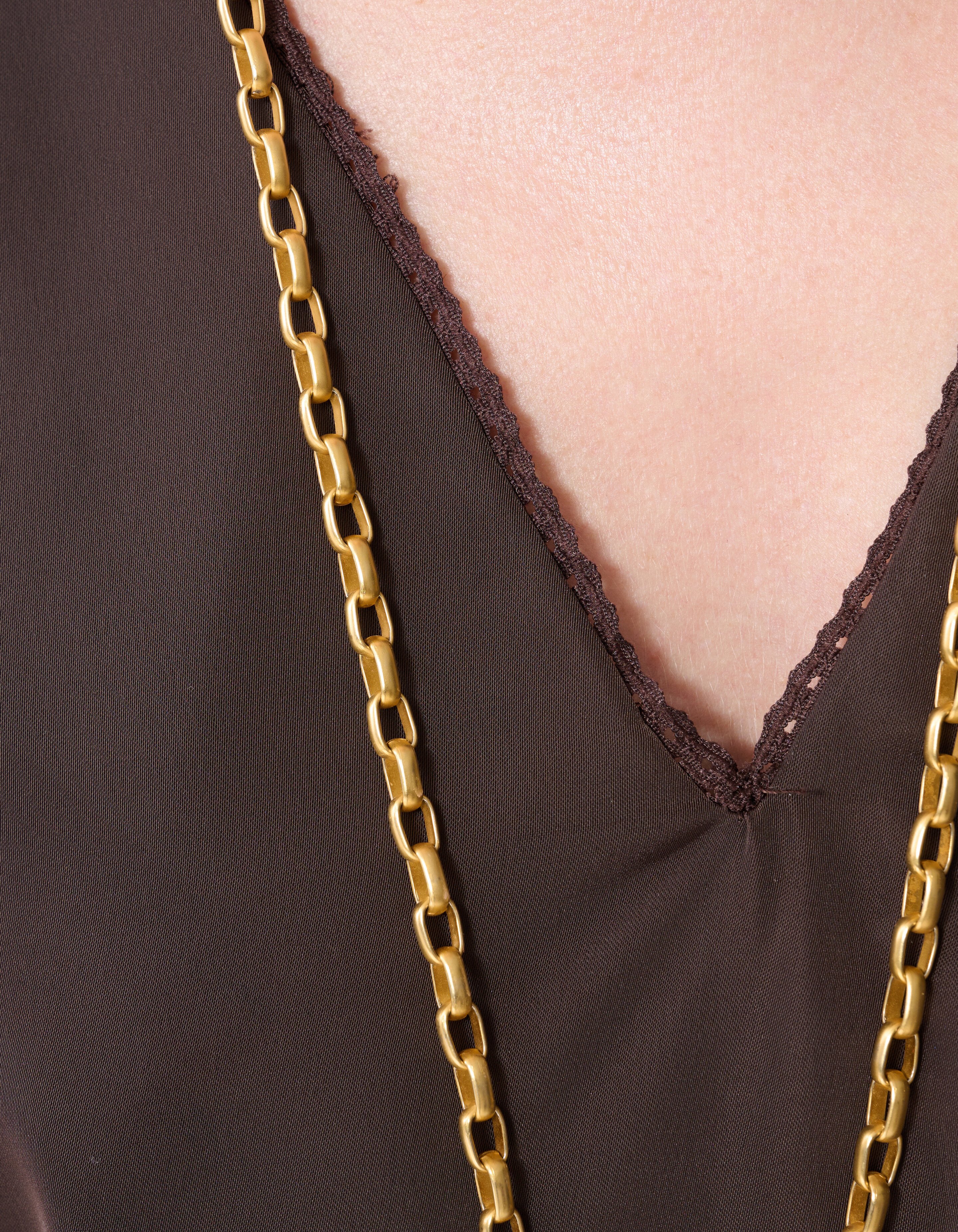 Satijnen Top Donkerbruin By Mieke SHOEBY WOMEN