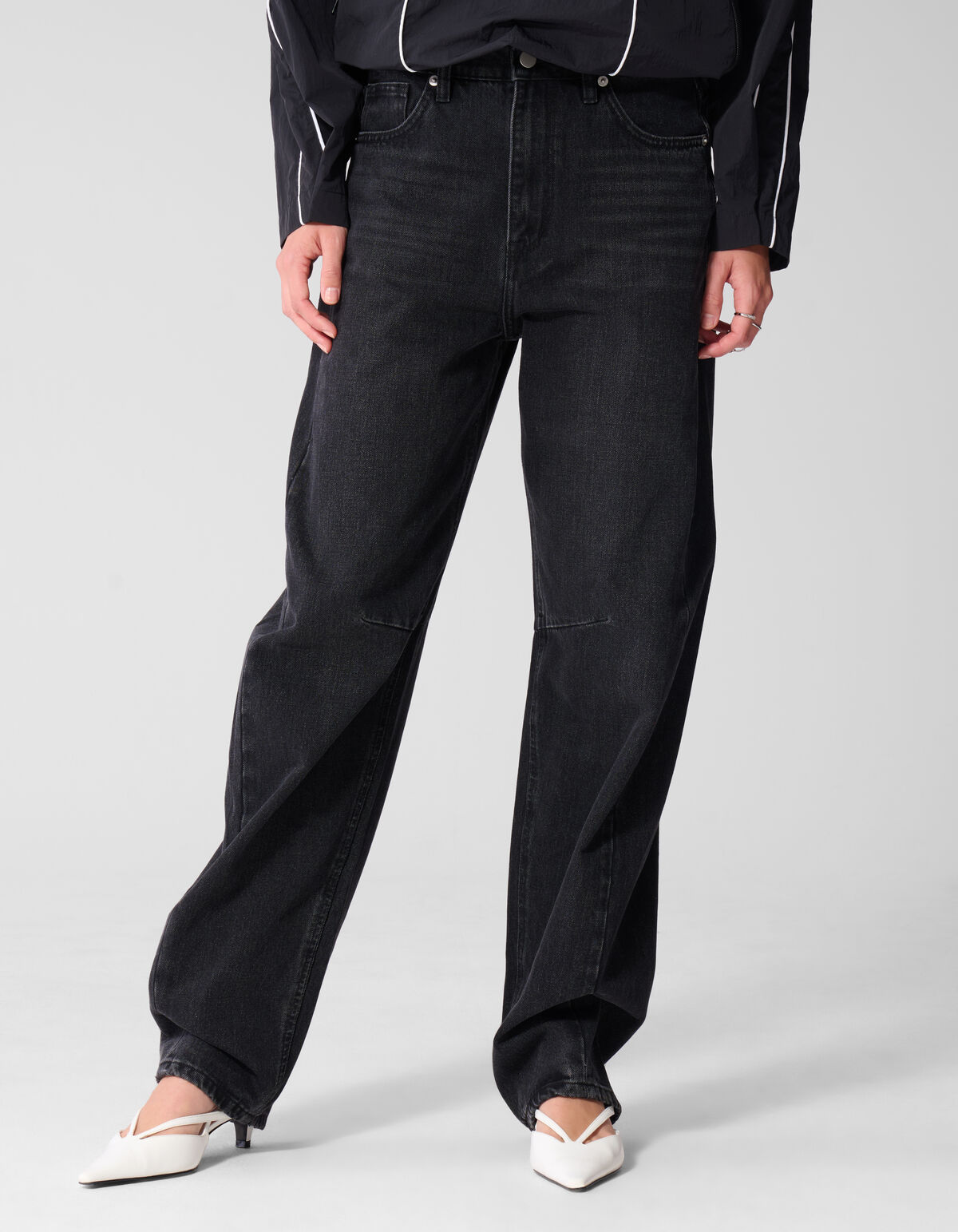 Sculpted Barrel Fit Jeans Zwart SHOEBY WOMEN