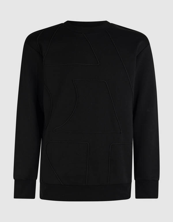 Cord Artwork Sweater Zwart SHOEBY MEN