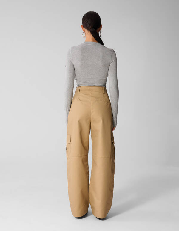Cargo Loose Fit Broek Lichtbruin By Anna SHOEBY WOMEN