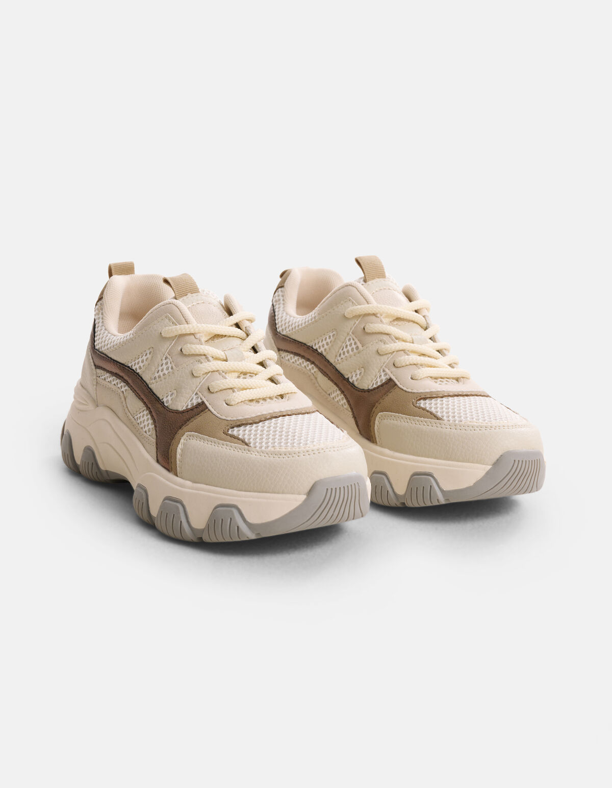 Chunky Mesh Sneaker Gebroken Wit SHOEBY SHOES
