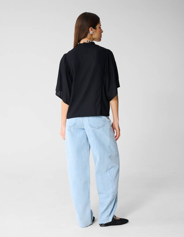 Flowy Top Zwart SHOEBY WOMEN