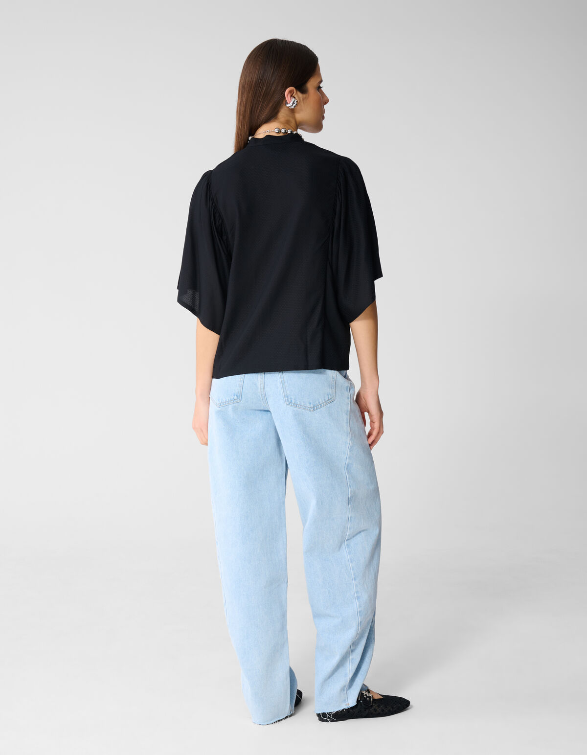 Flowy Top Zwart SHOEBY WOMEN