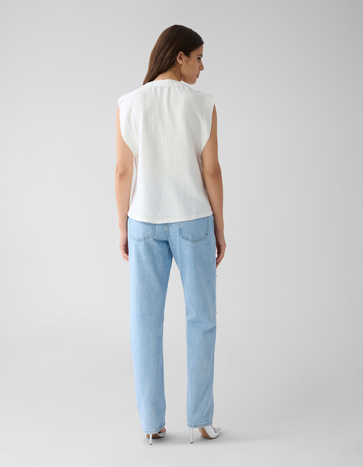 V-hals Top Wit SHOEBY WOMEN