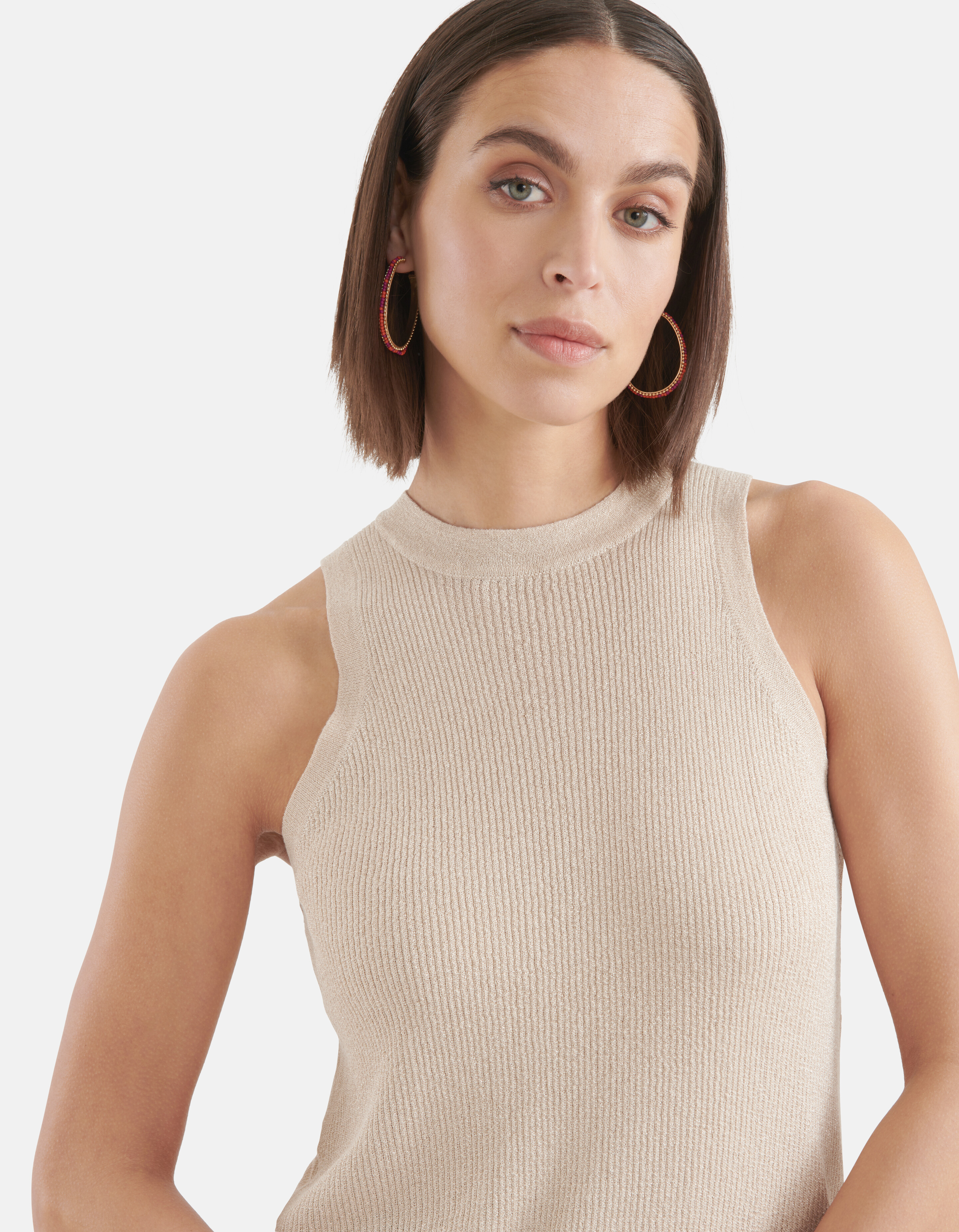Glitter Top Beige SHOEBY WOMEN