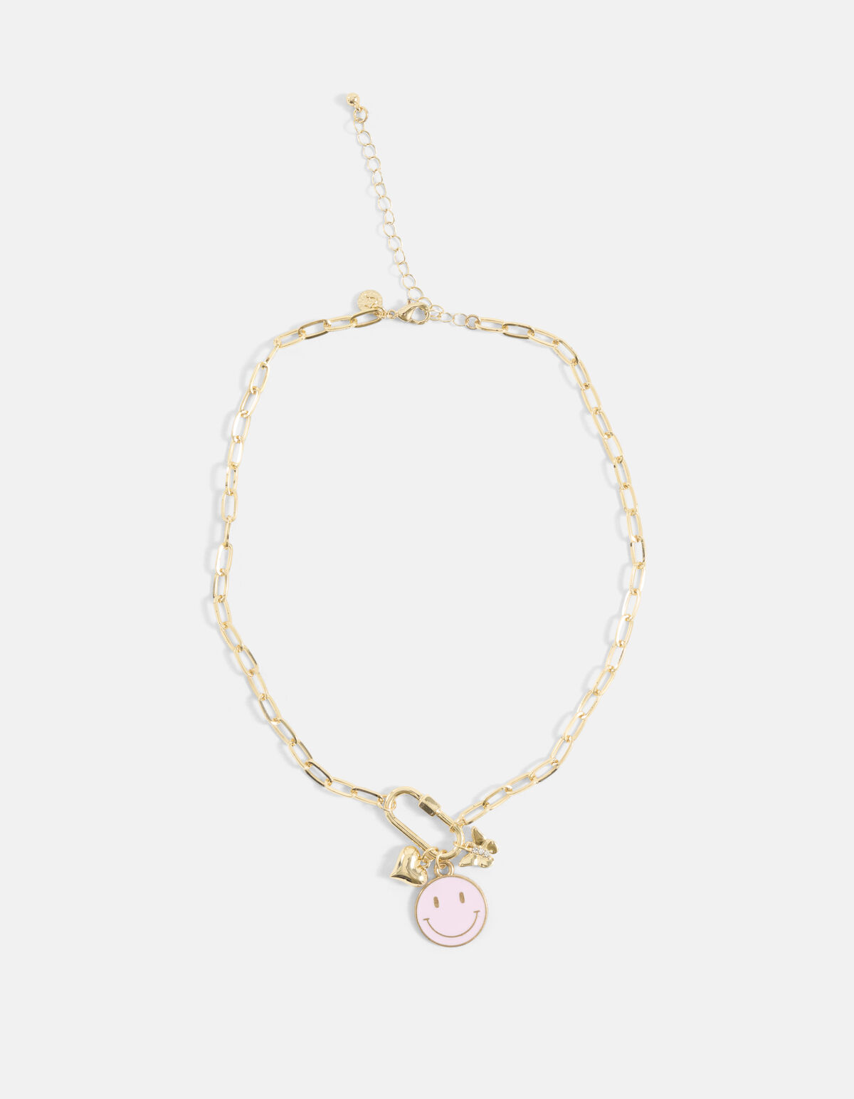 Smiley Ketting Roze SHOEBY ACCESSOIRES