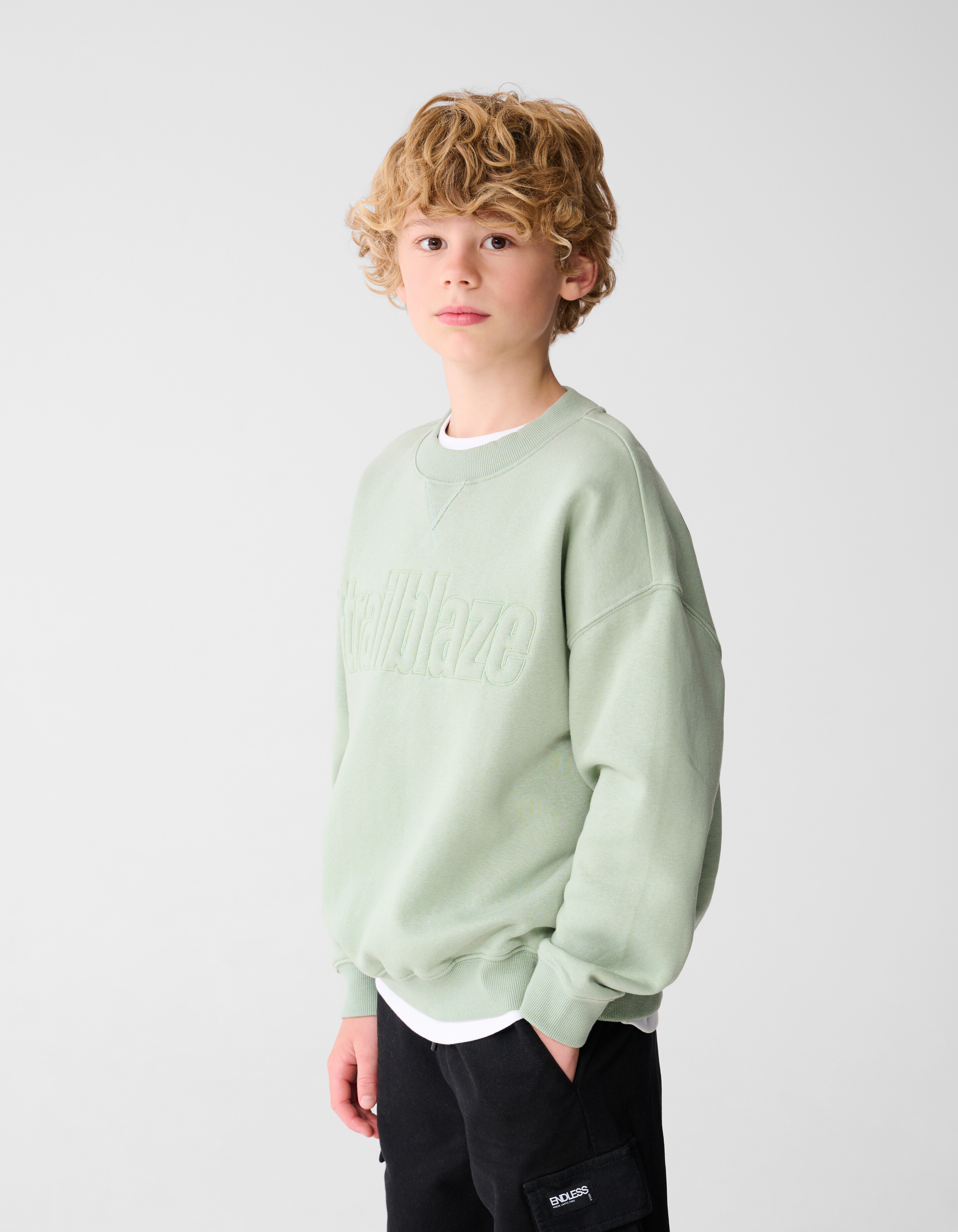 Trailraze Artwork Sweater Groen SHOEBY BOYS