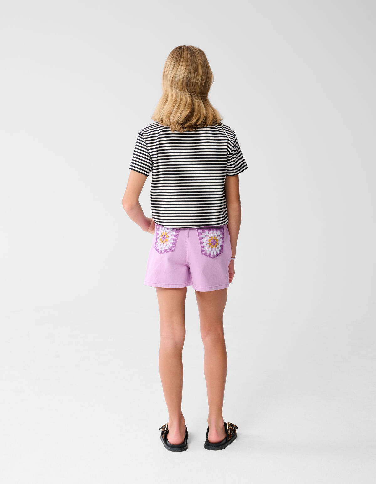 Crochet Short Paars SHOEBY GIRLS