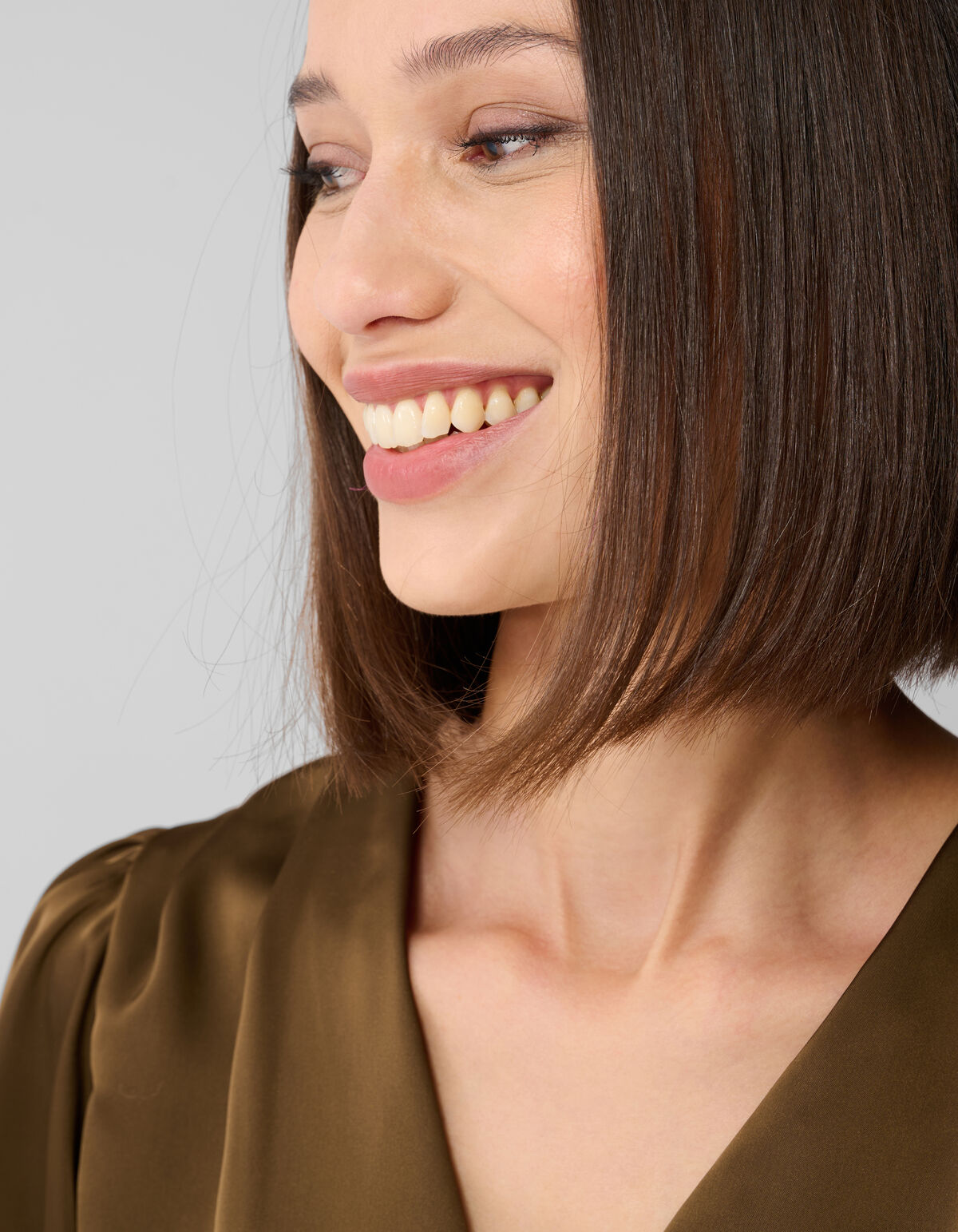 V-hals Blouse Donkergroen SHOEBY WOMEN