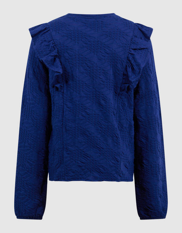 Ruffle Top Donkerblauw SHOEBY GIRLS