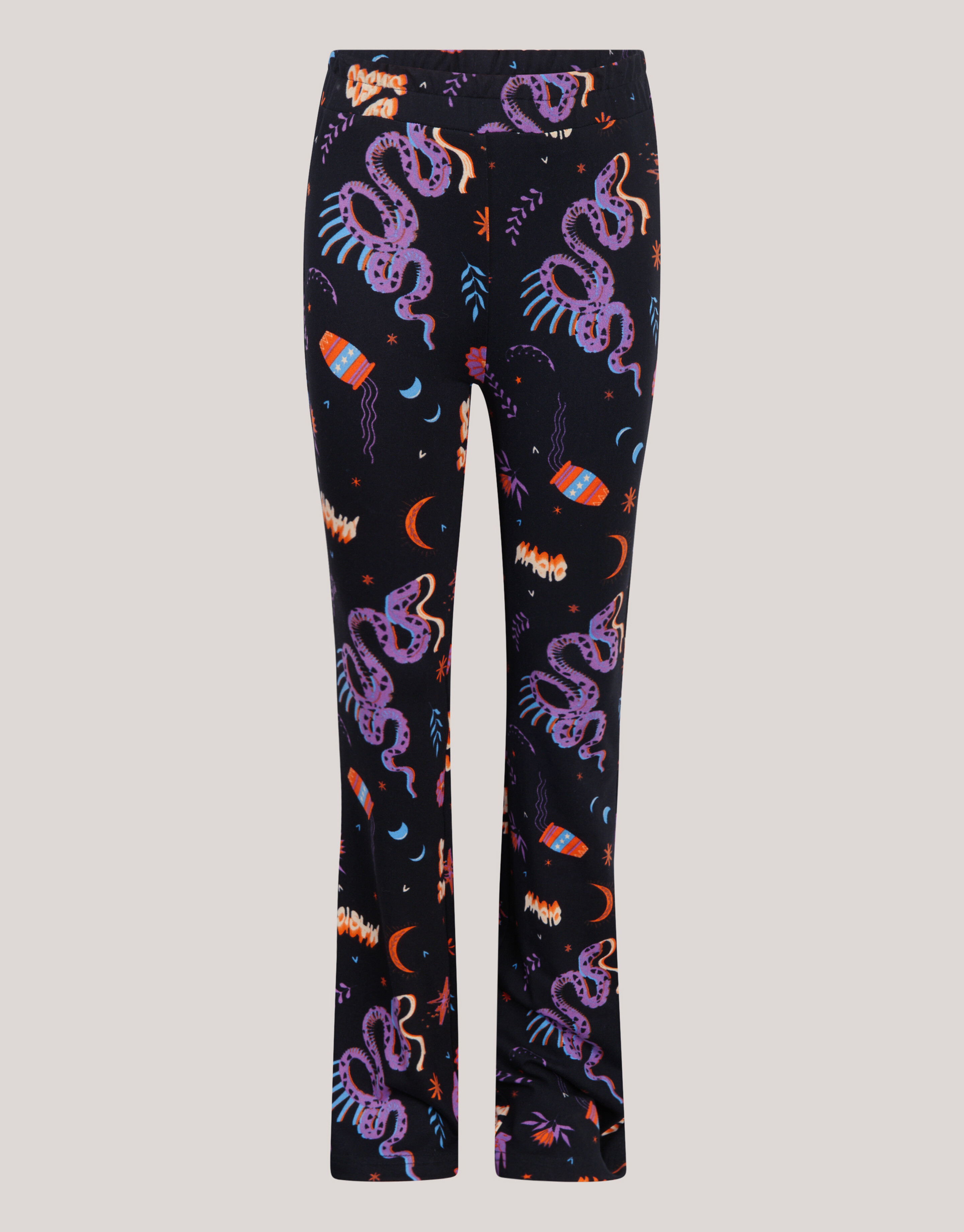 Printed Flared Legging Zwart SHOEBY GIRLS