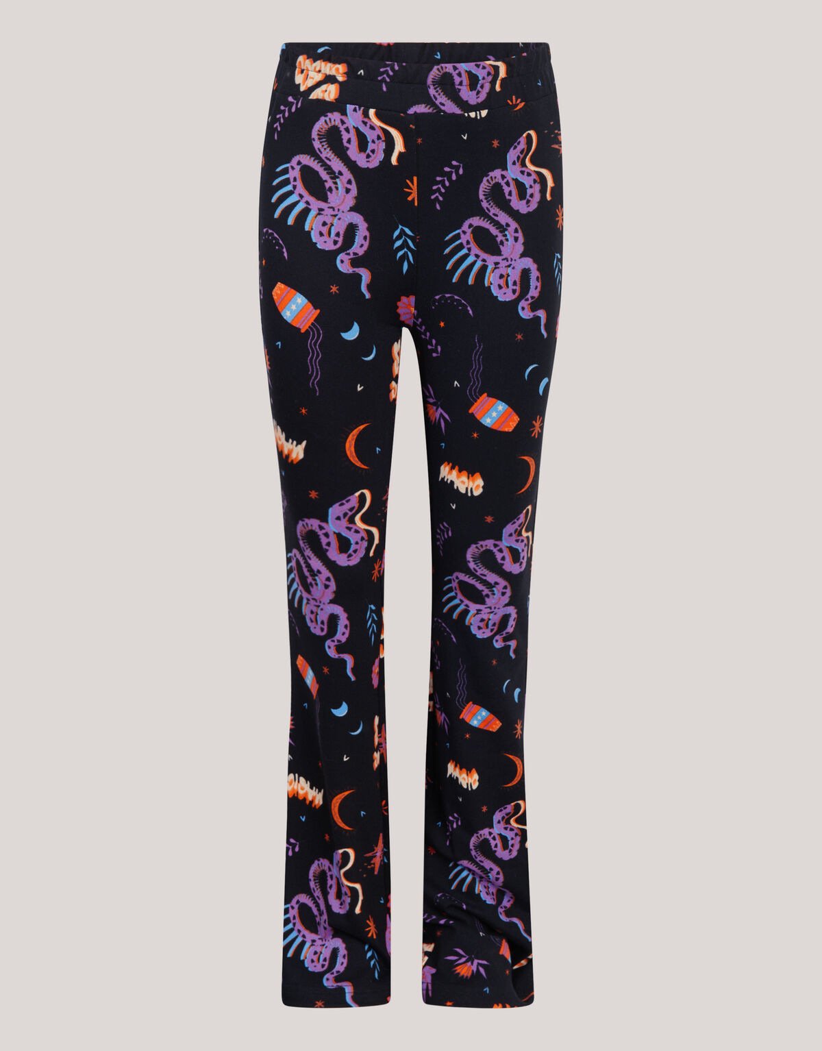 Printed Flared Legging Zwart SHOEBY GIRLS