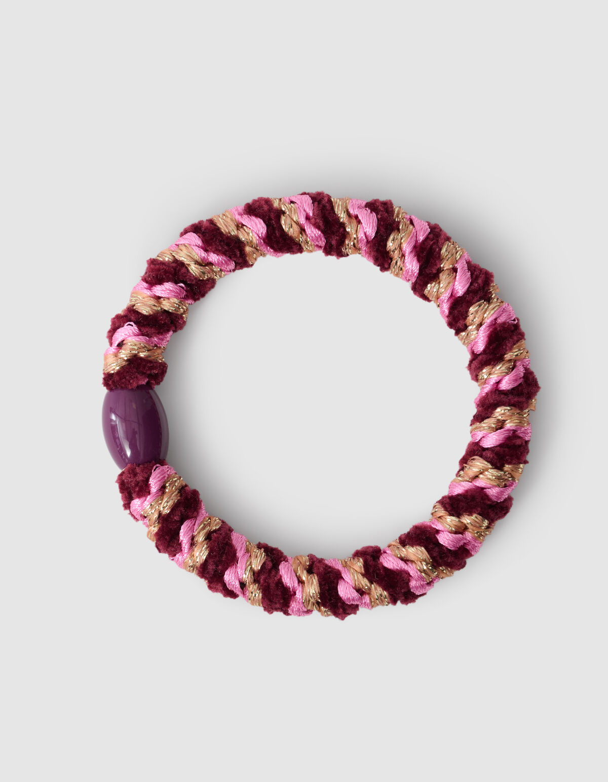 Lurex Haarelastiek Lichtroze SHOEBY ACCESSOIRES