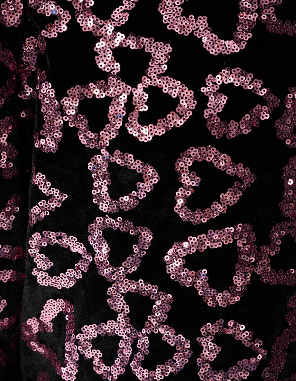 Sequin Heart Top Lichtroze SHOEBY GIRLS