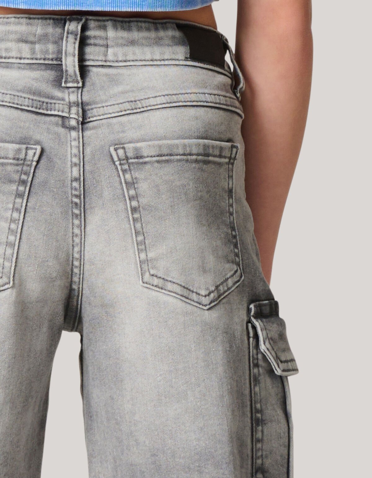 Cargo Jeans Grijs SHOEBY GIRLS