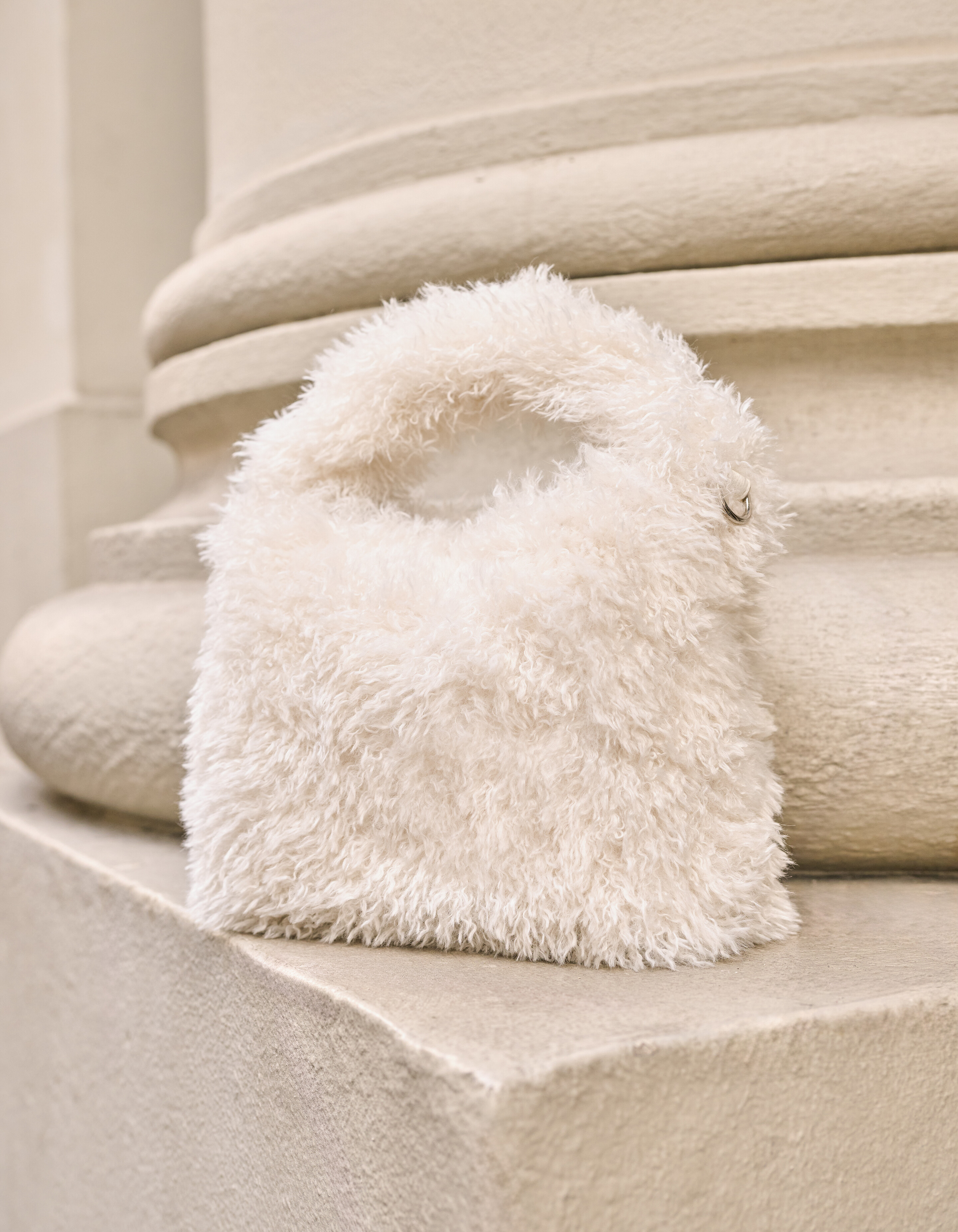Fluffy Fur Tas Gebroken Wit SHOEBY ACCESSOIRES