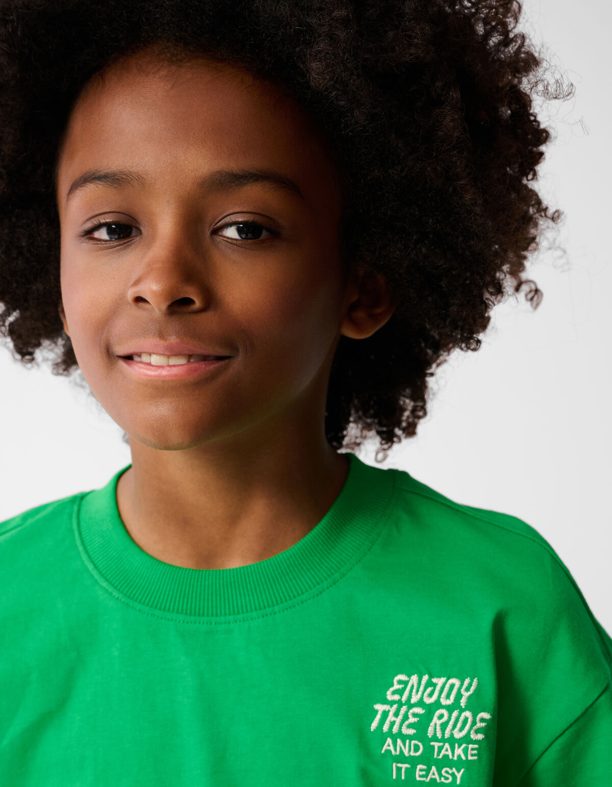 Tekst T-shirt Groen SHOEBY BOYS